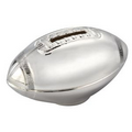 Silver Plated Football Bank